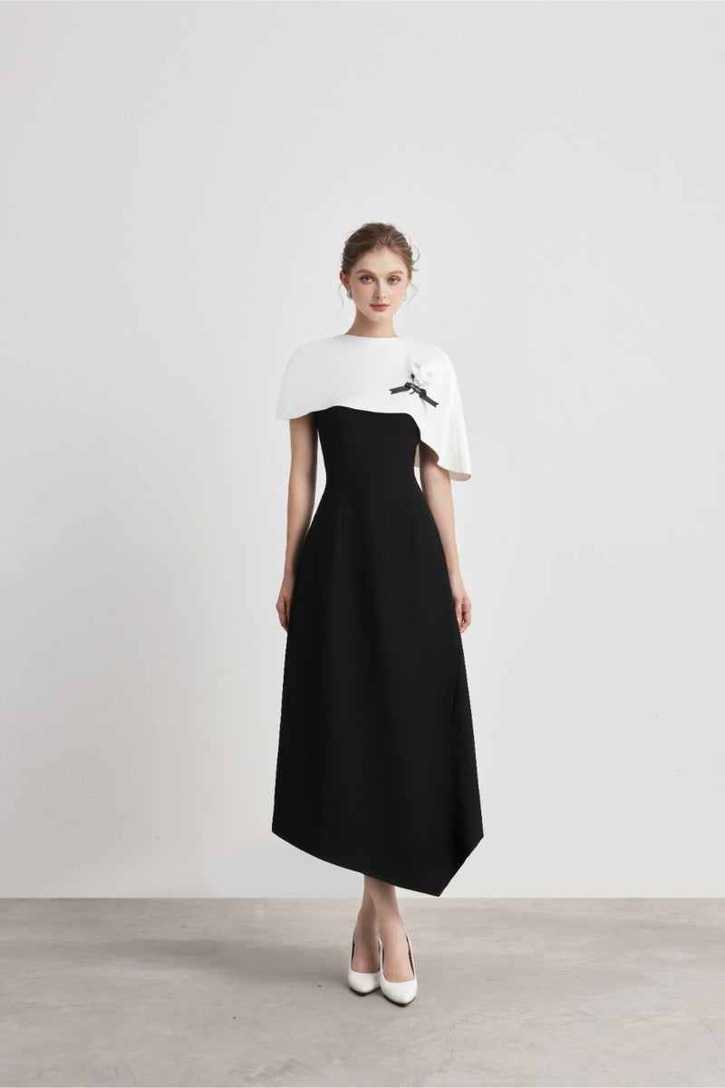 Magique Cape Midi Dress – DeNio Official Website | DeNio