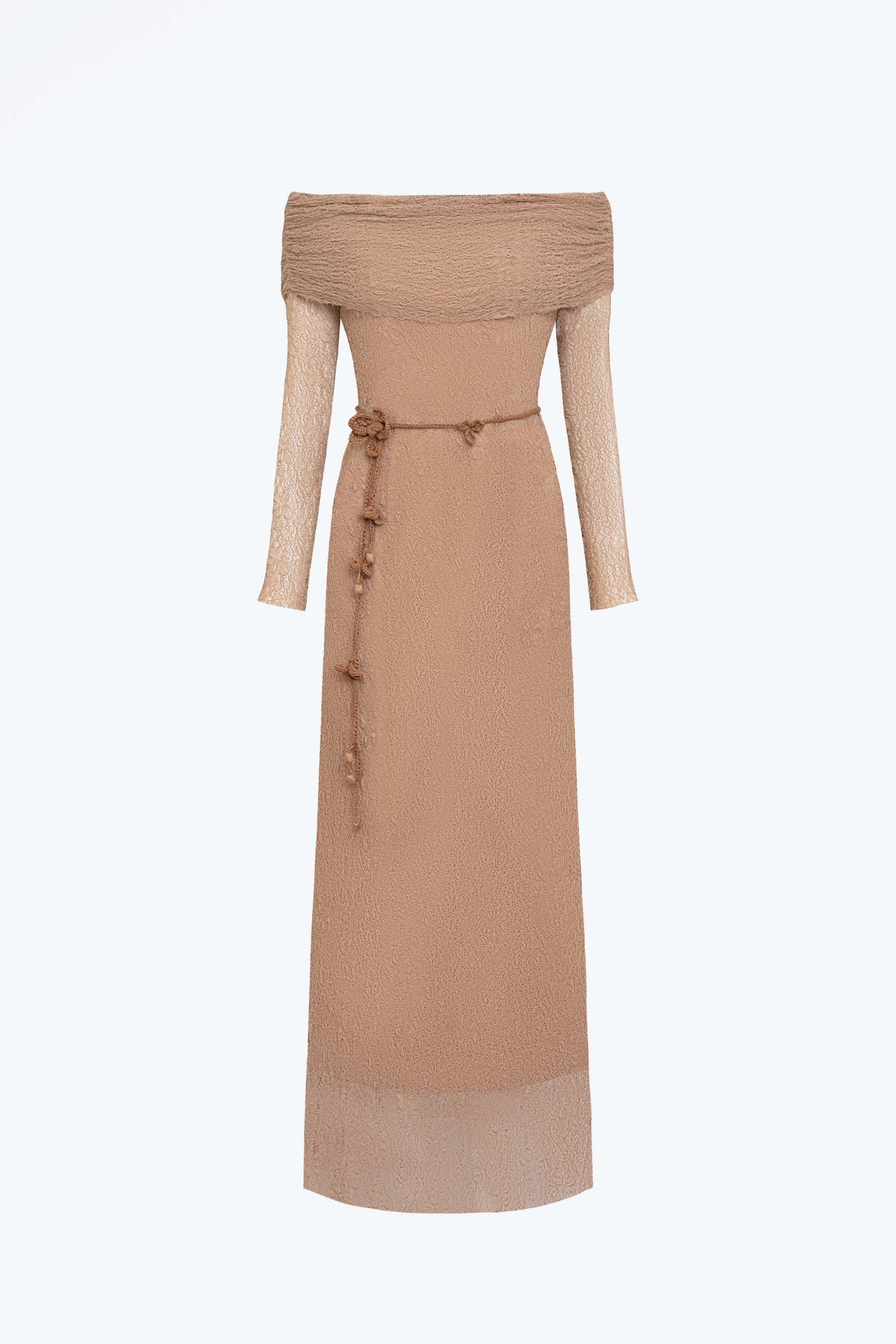 Hazel Wrinkled Off-shoulder Bodycon Dress