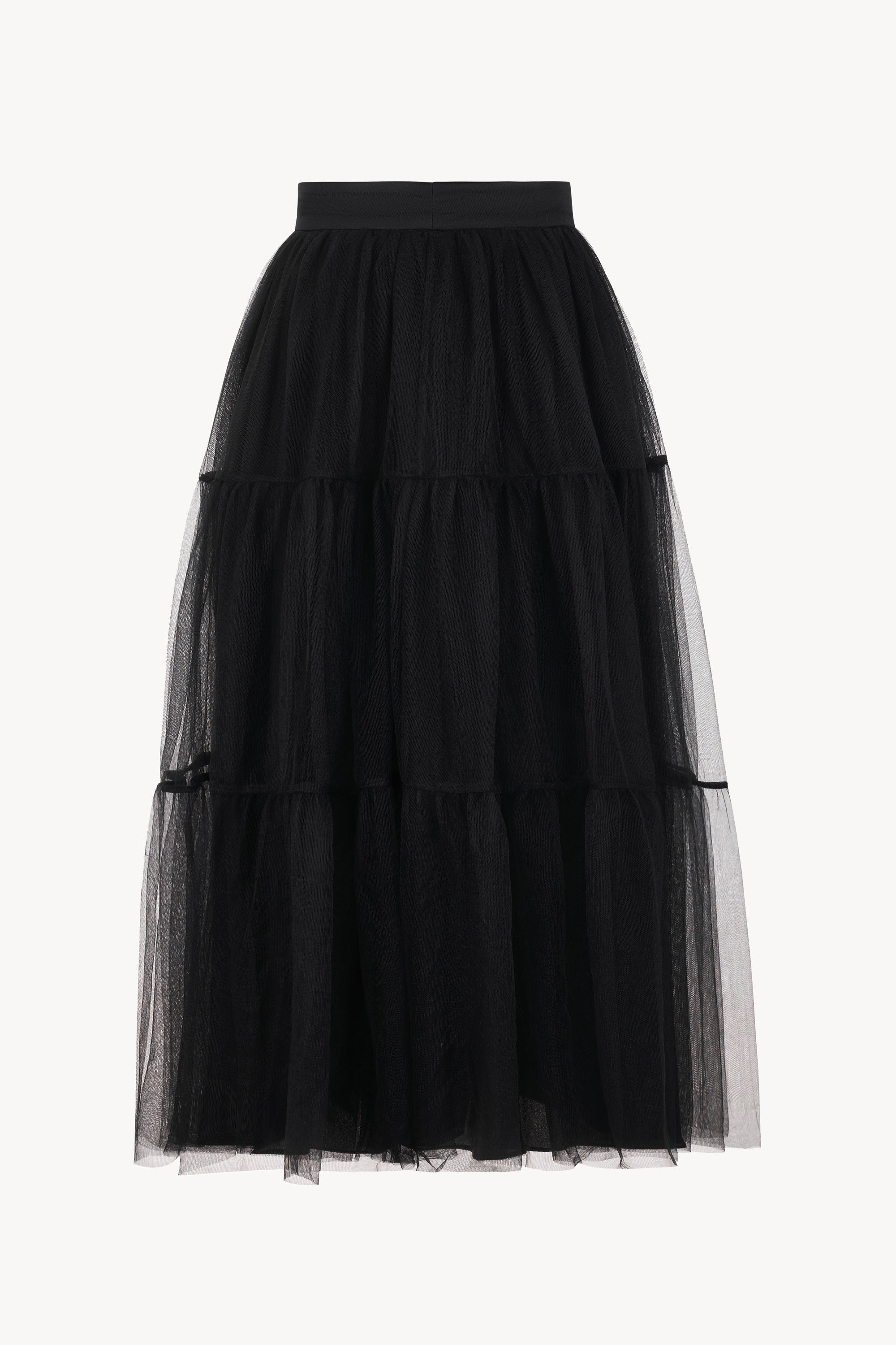 Tiered flared outlet skirt