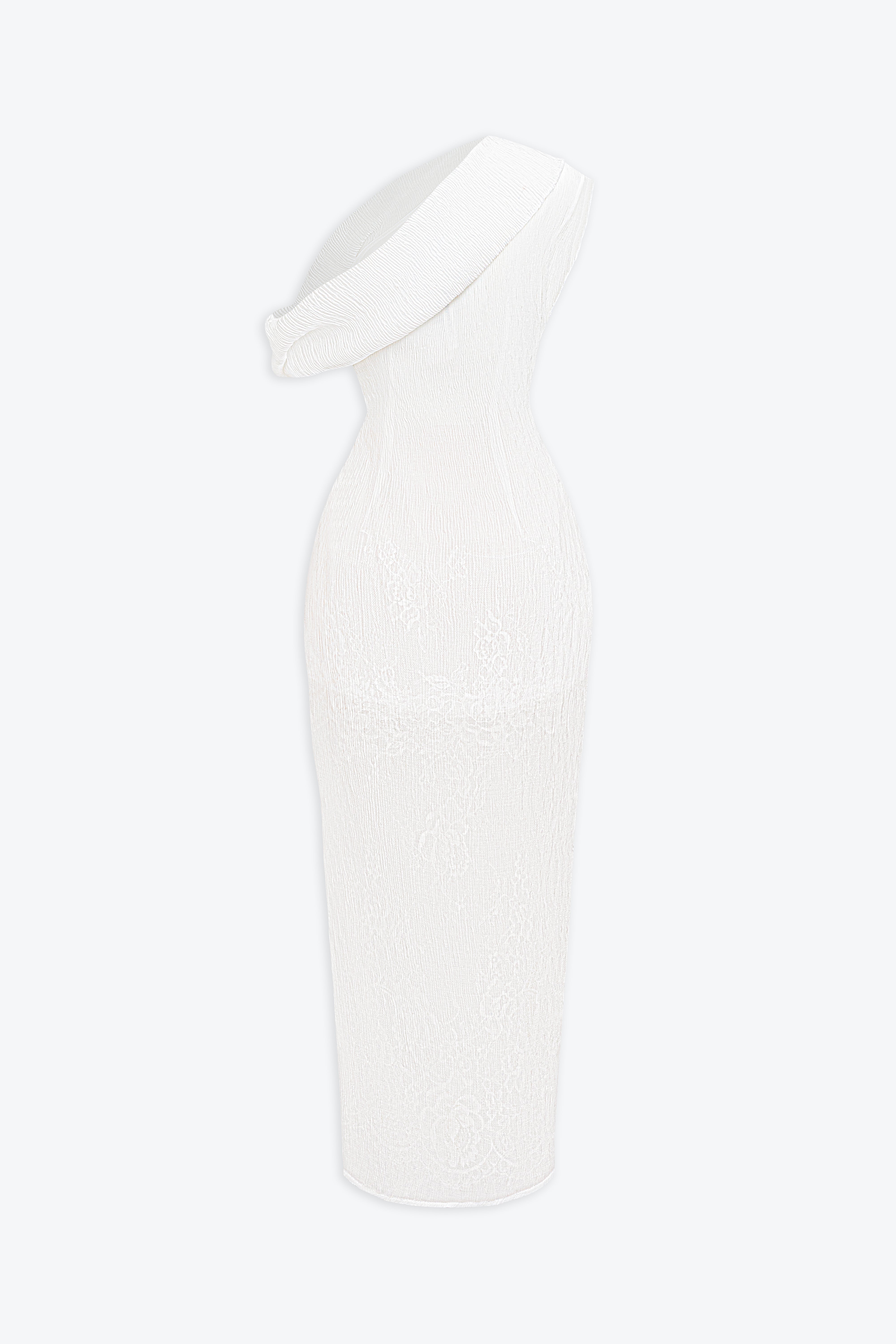 Celes Neck Detail Midi Dress