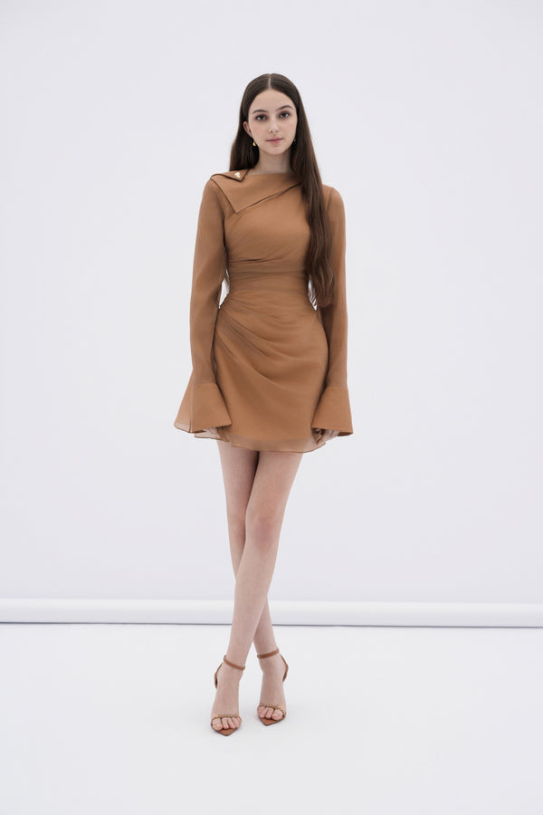 Roux Long Sleeves Mini Dress
