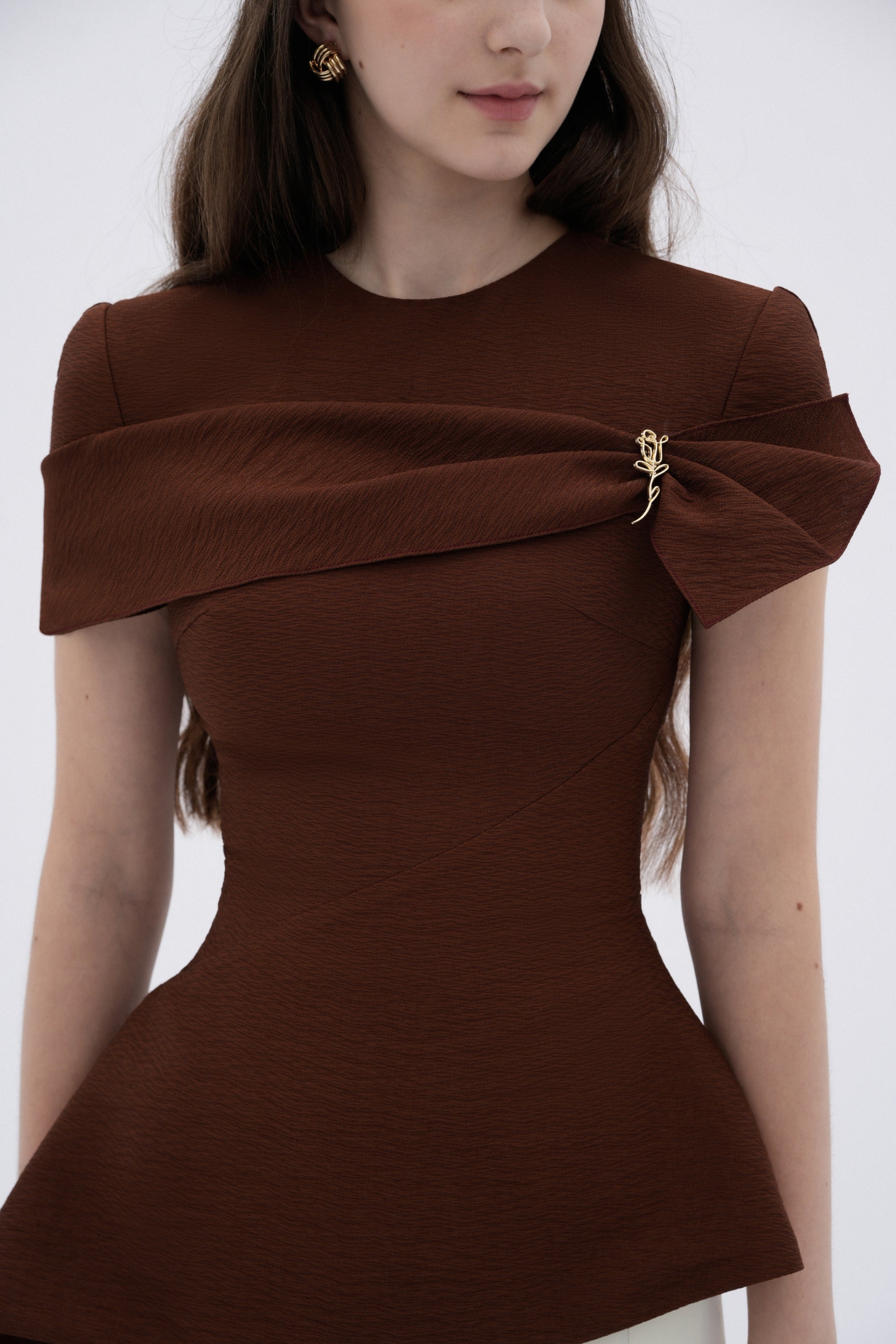 Sienna Asymmetrical Draped Top