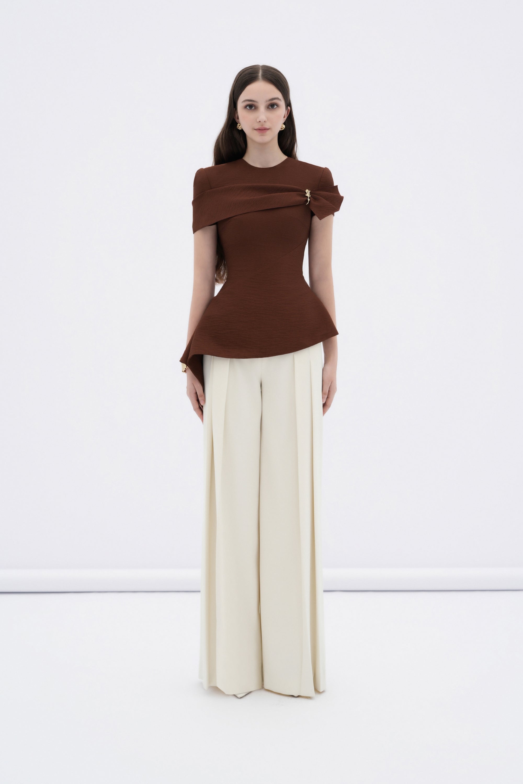 Sienna Asymmetrical Draped Top