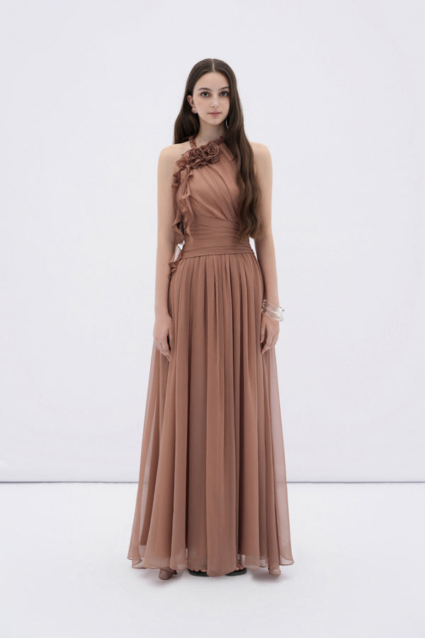 Mireille Floral Halter Maxi Dress