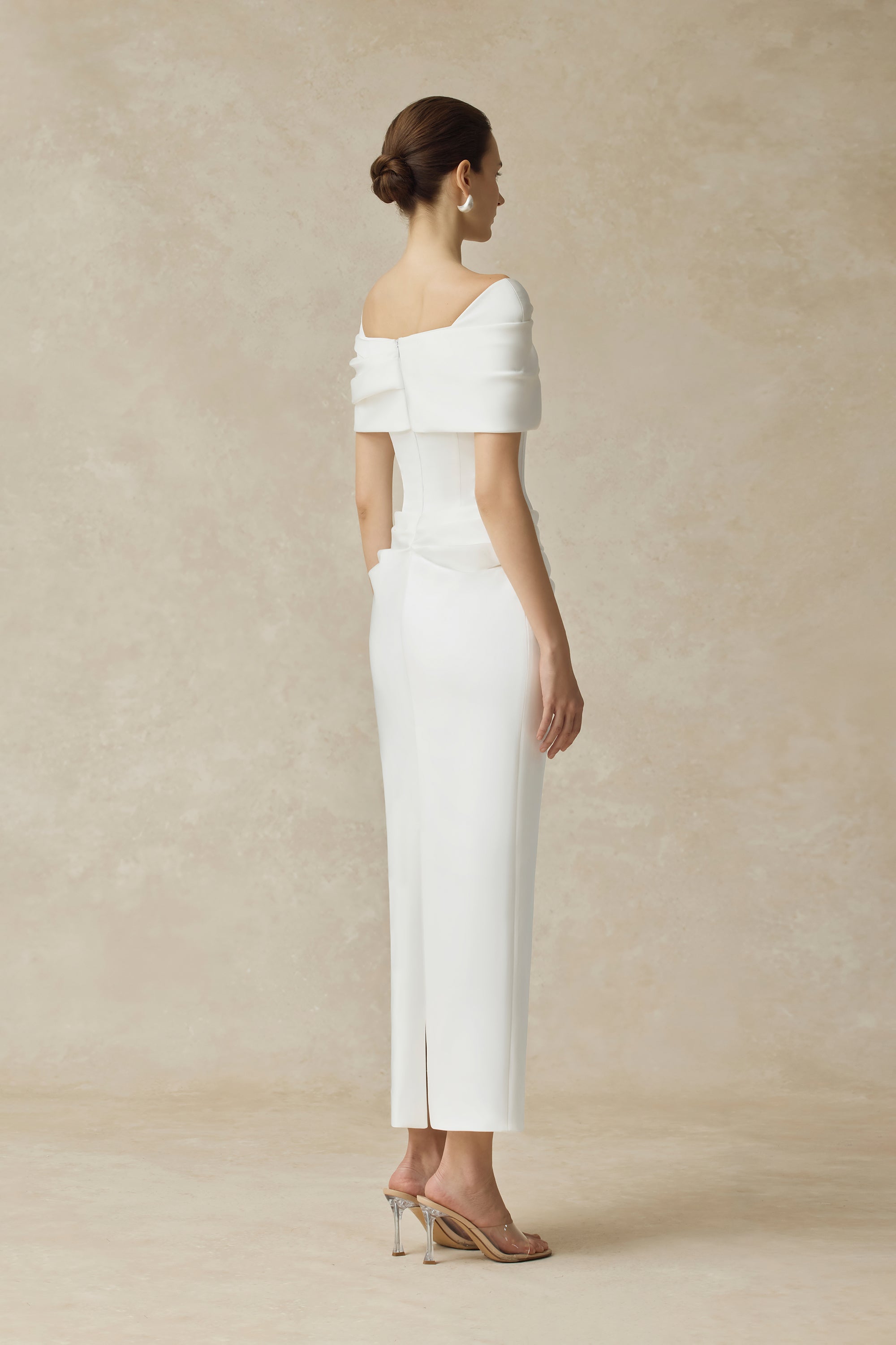 Solara Draped Midi Dress