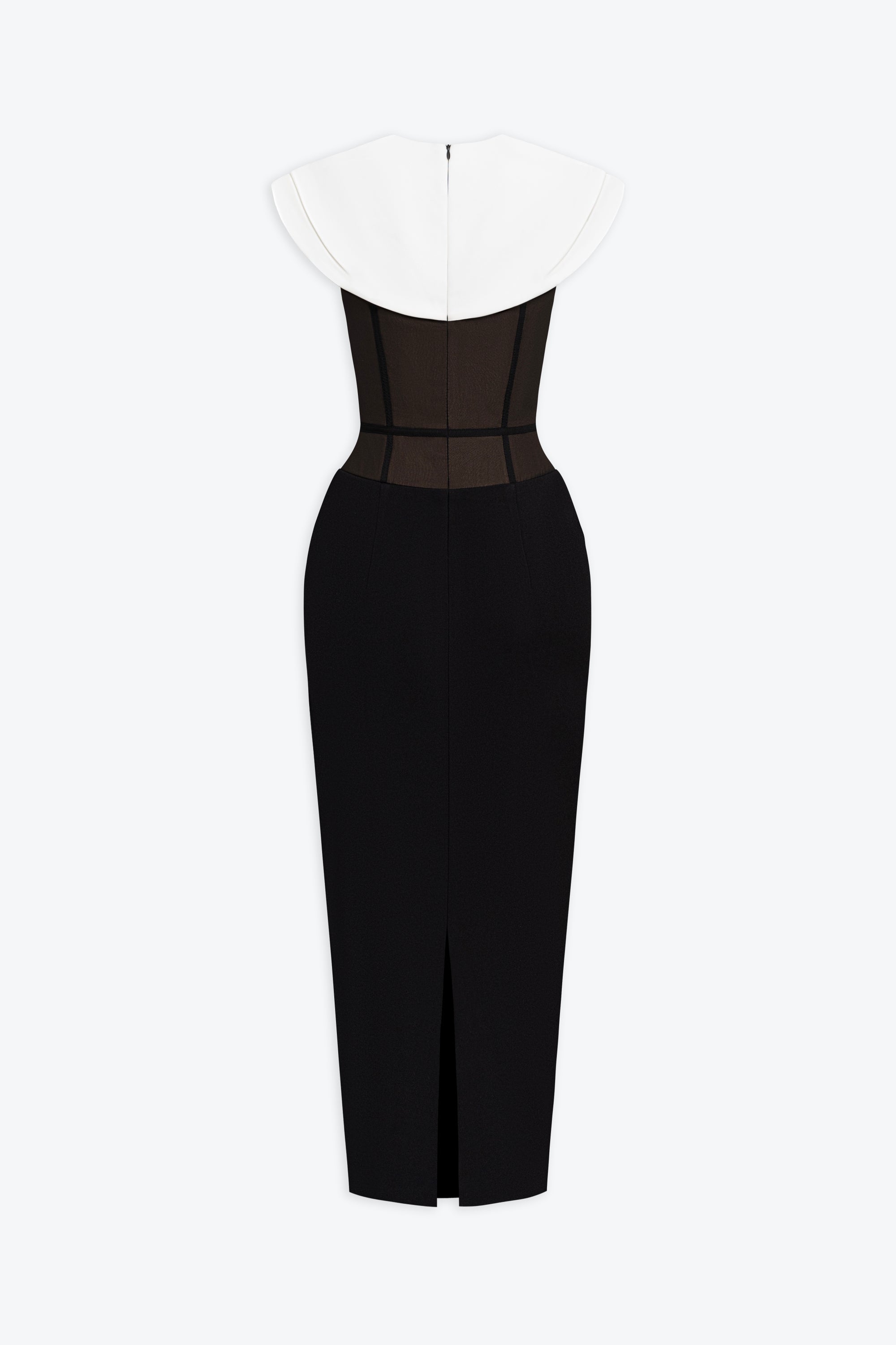 Lani Midi Dress With White Cape