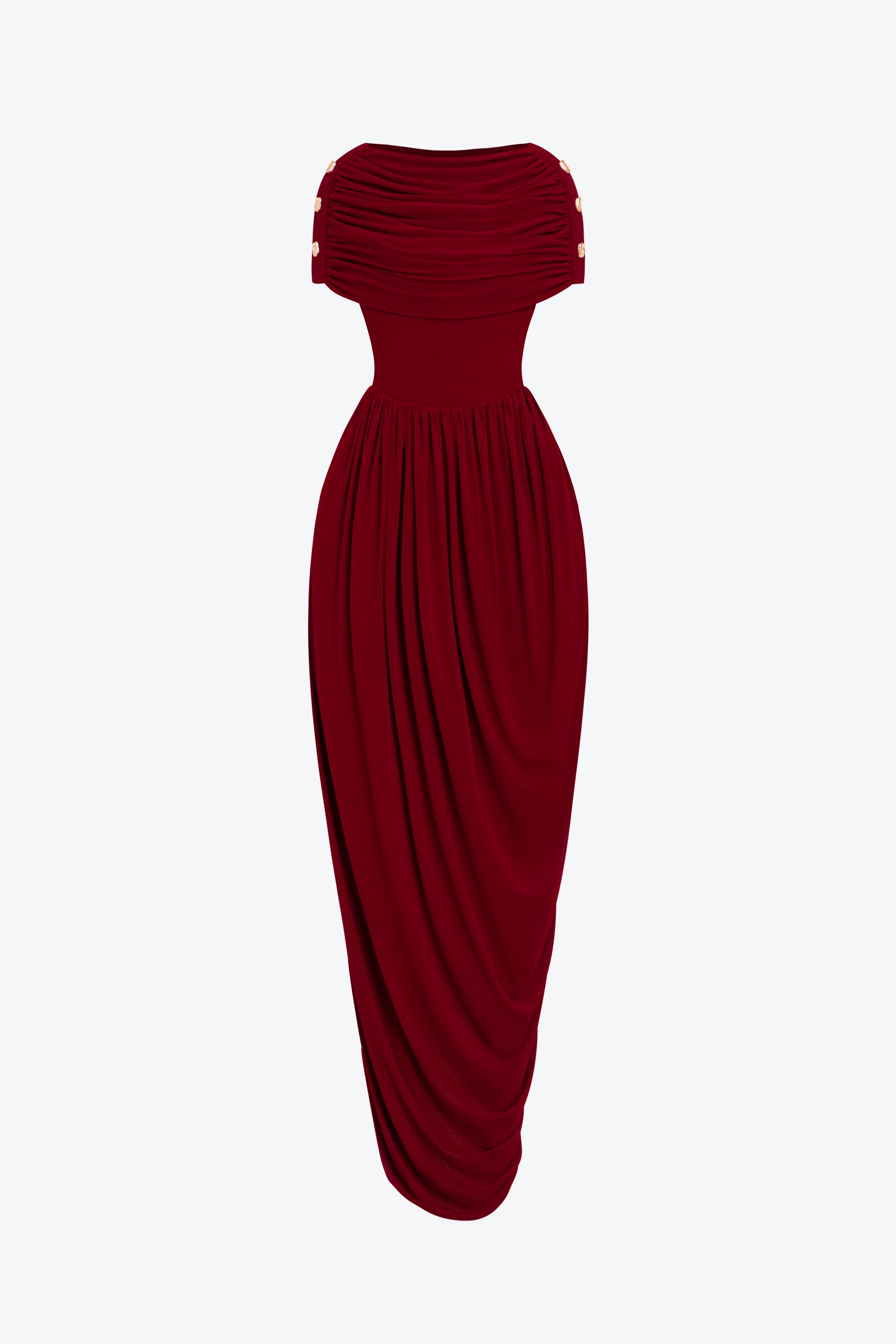 Elyra Ruched Midi Dress