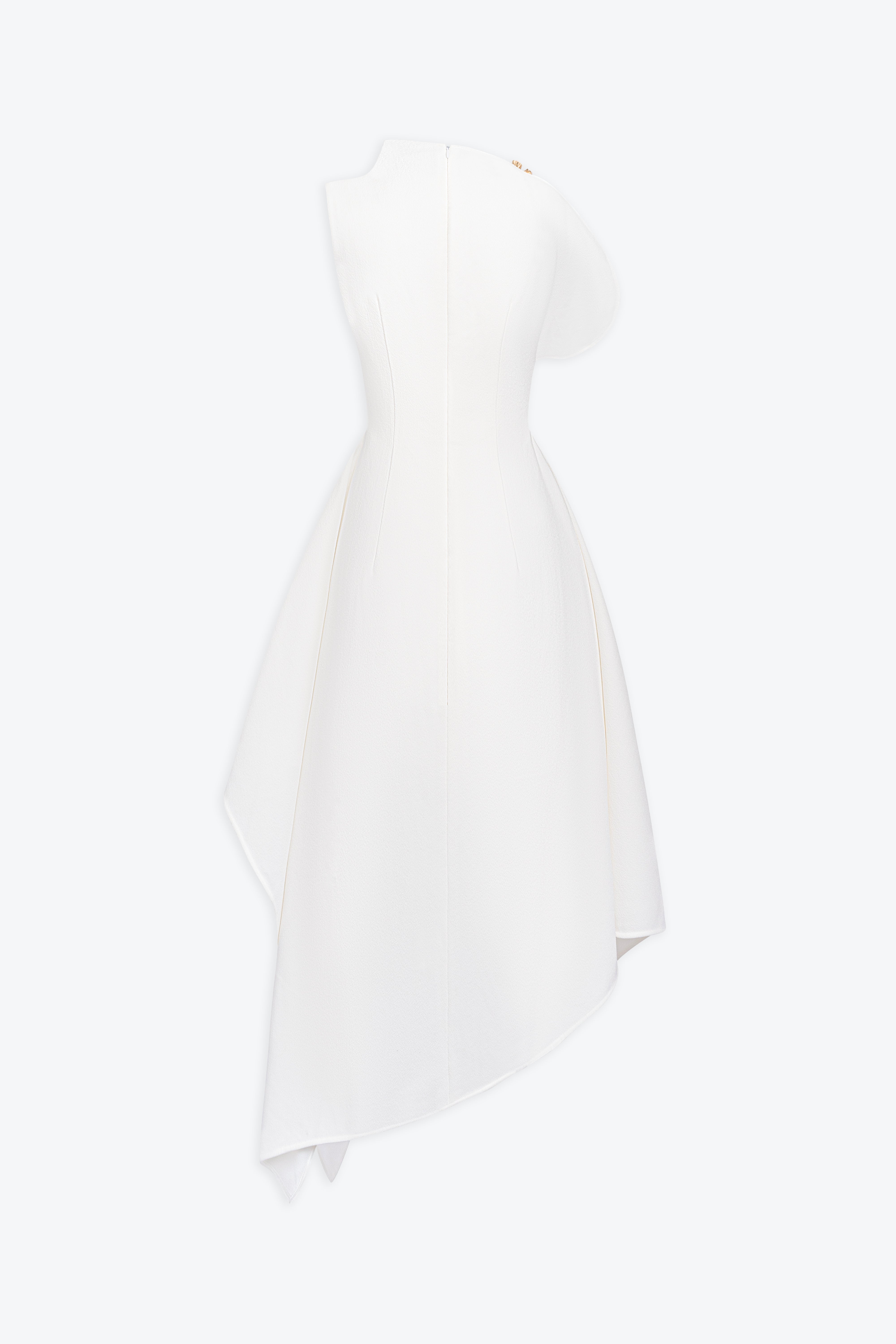 Cerelle Asymmetric Flared Midi Dress