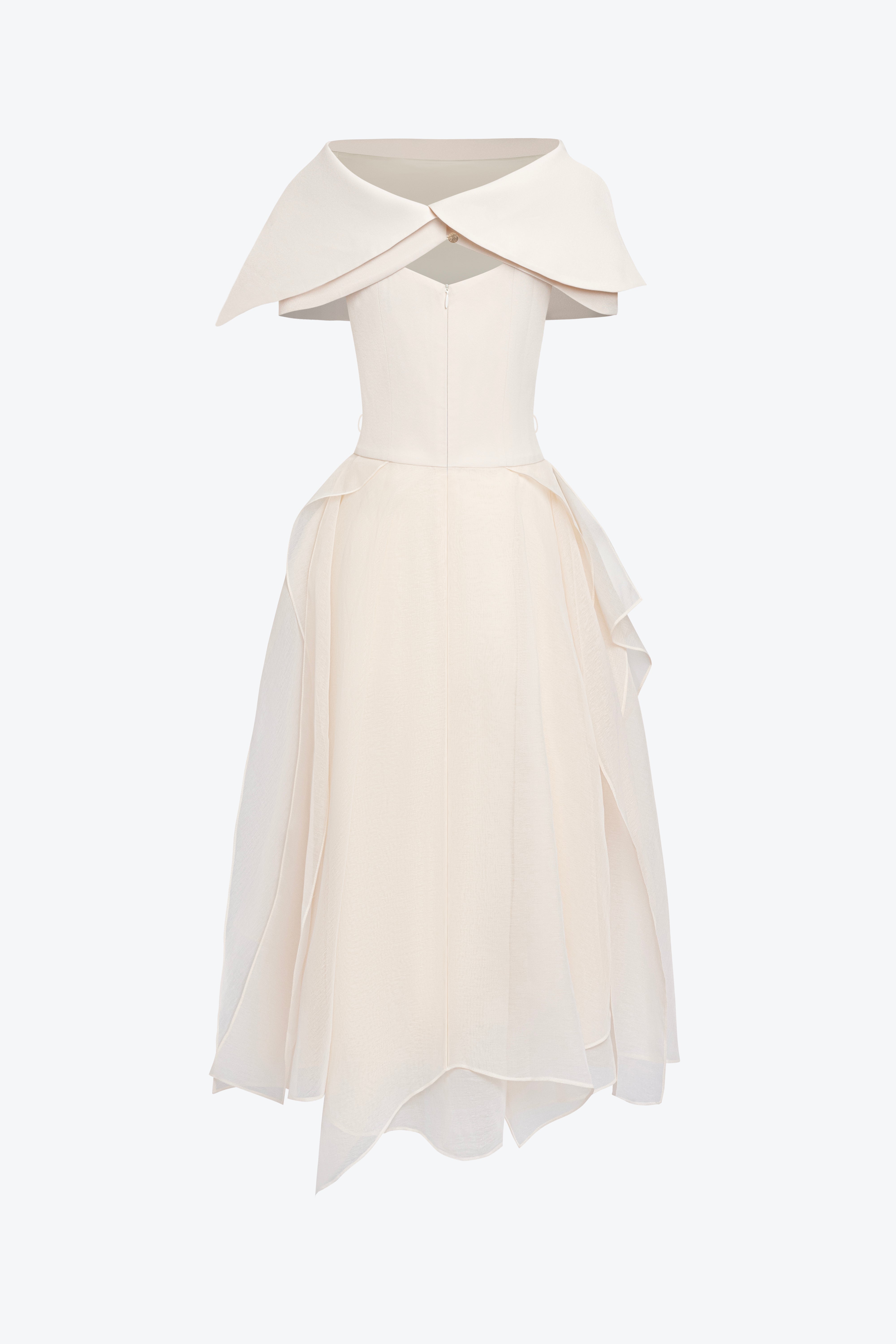 Seraphelle Layered A-line Midi Dress