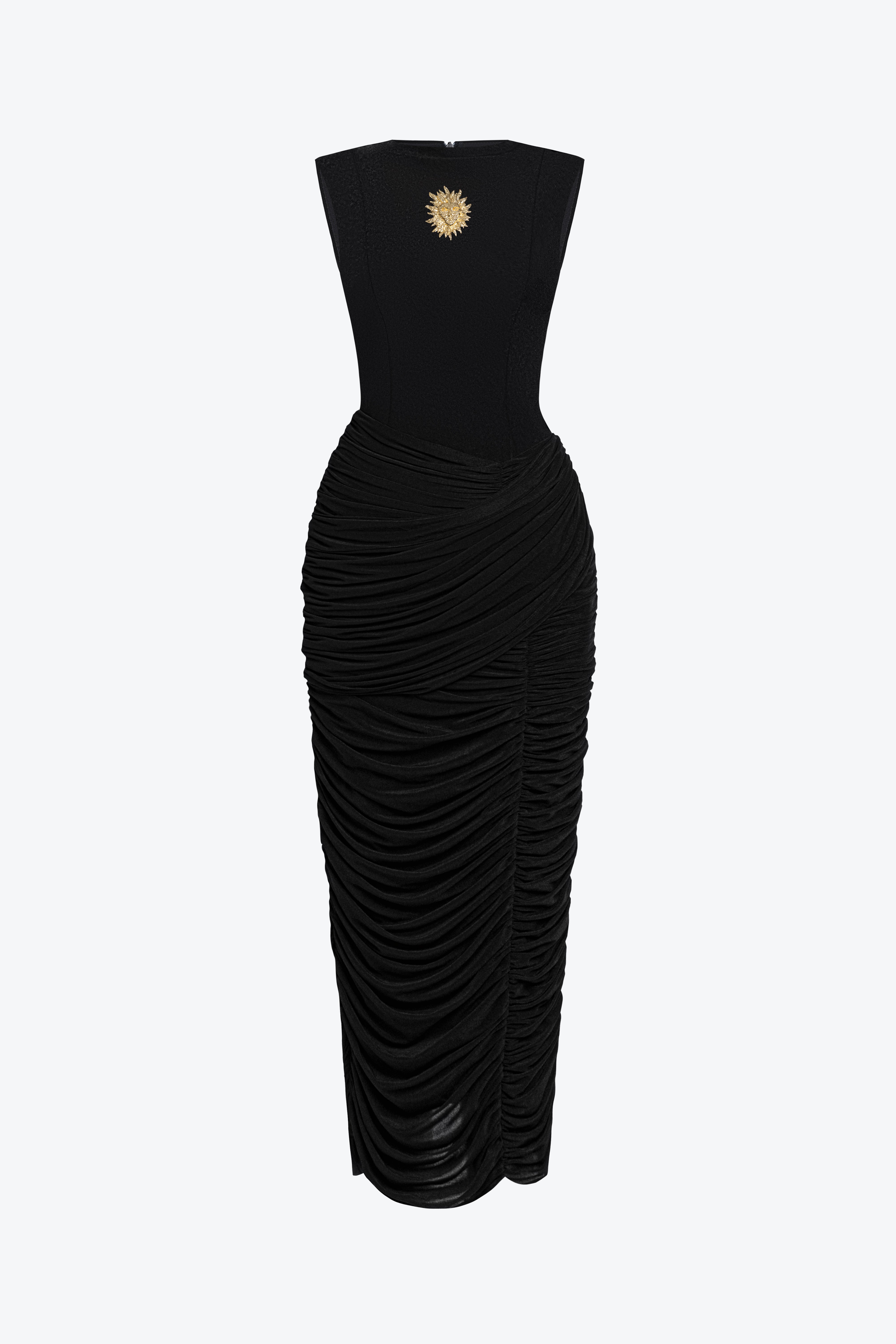 Elio Ruched Midi Dress