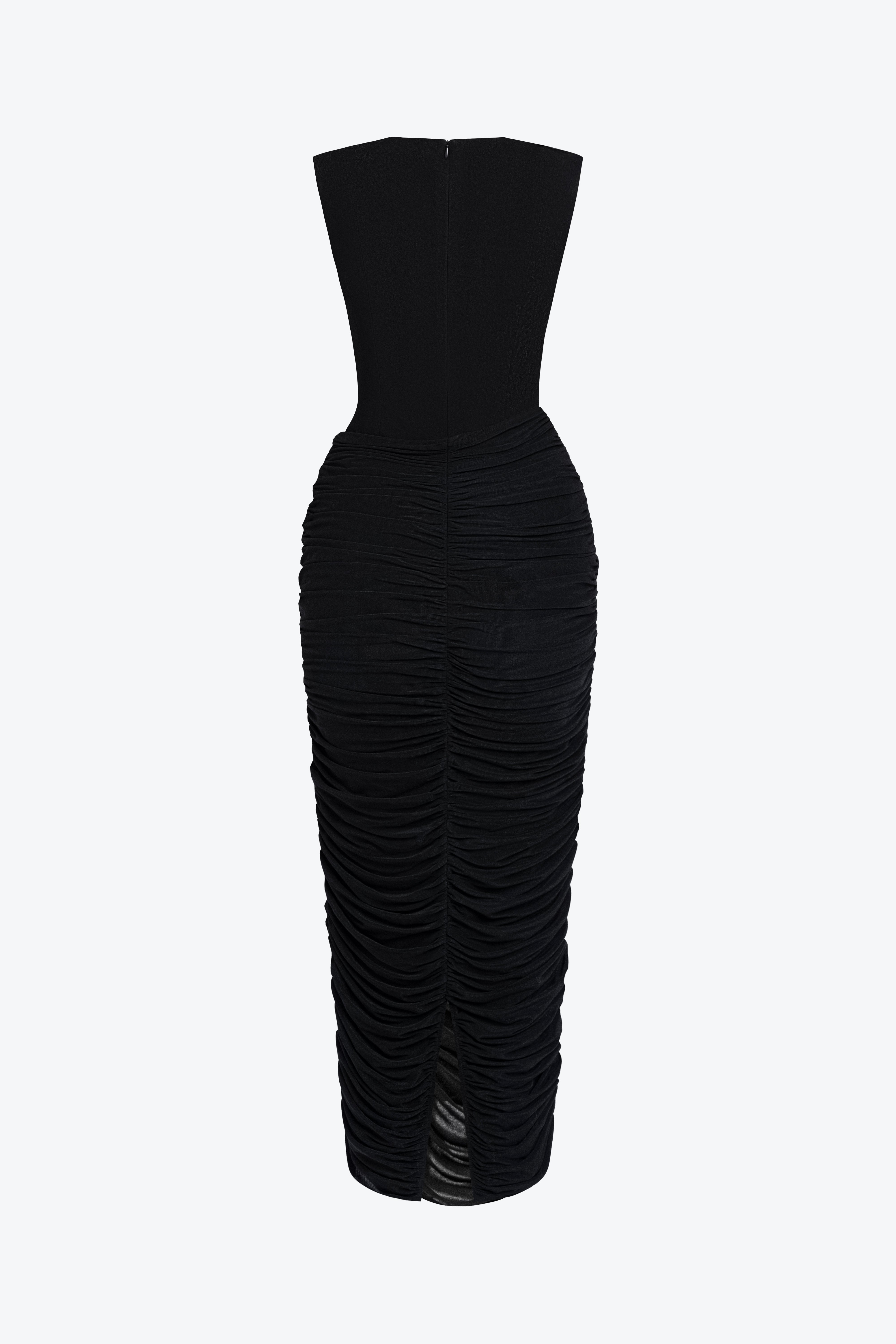 Elio Ruched Midi Dress