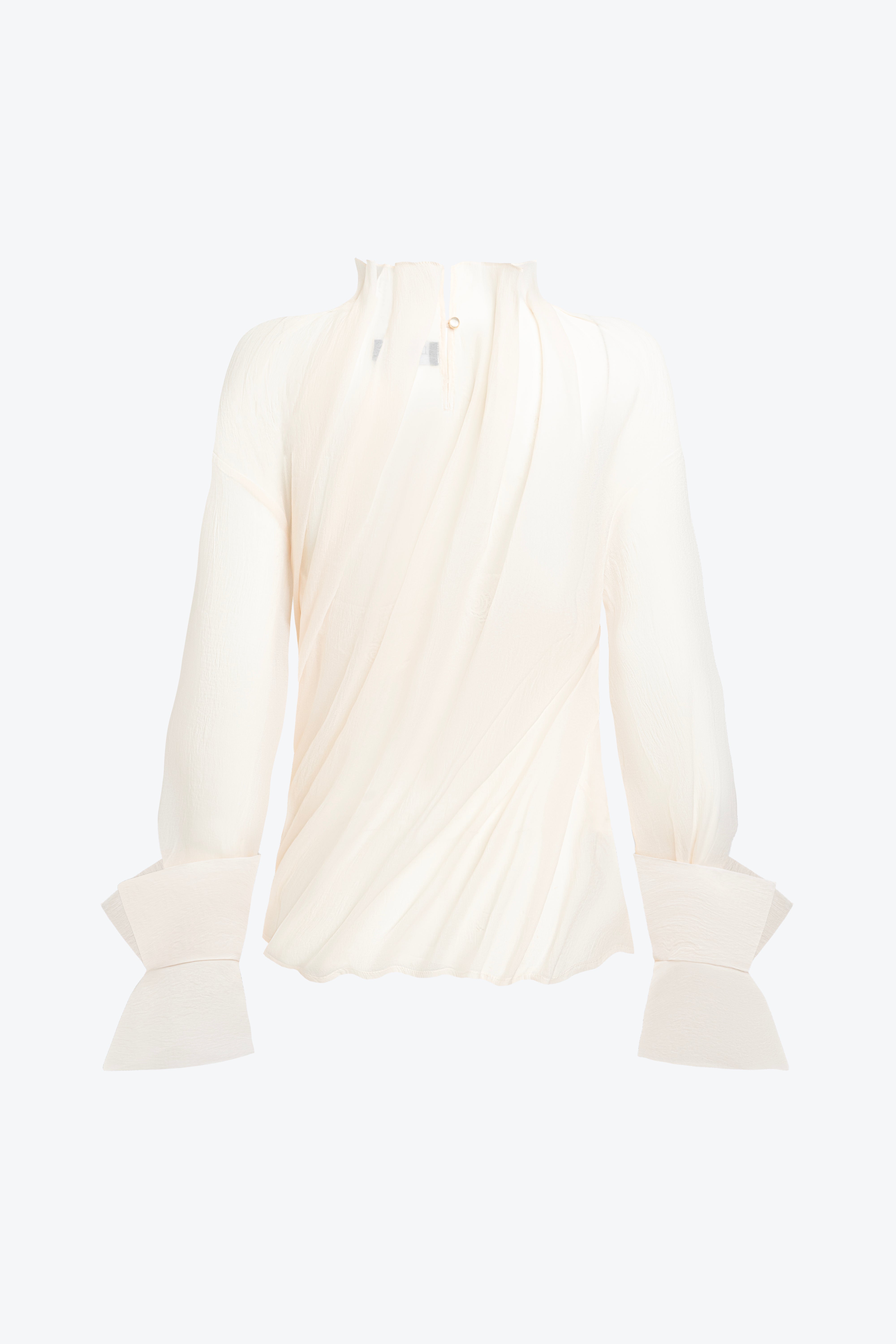Inanna Blouse With Draped Neckline