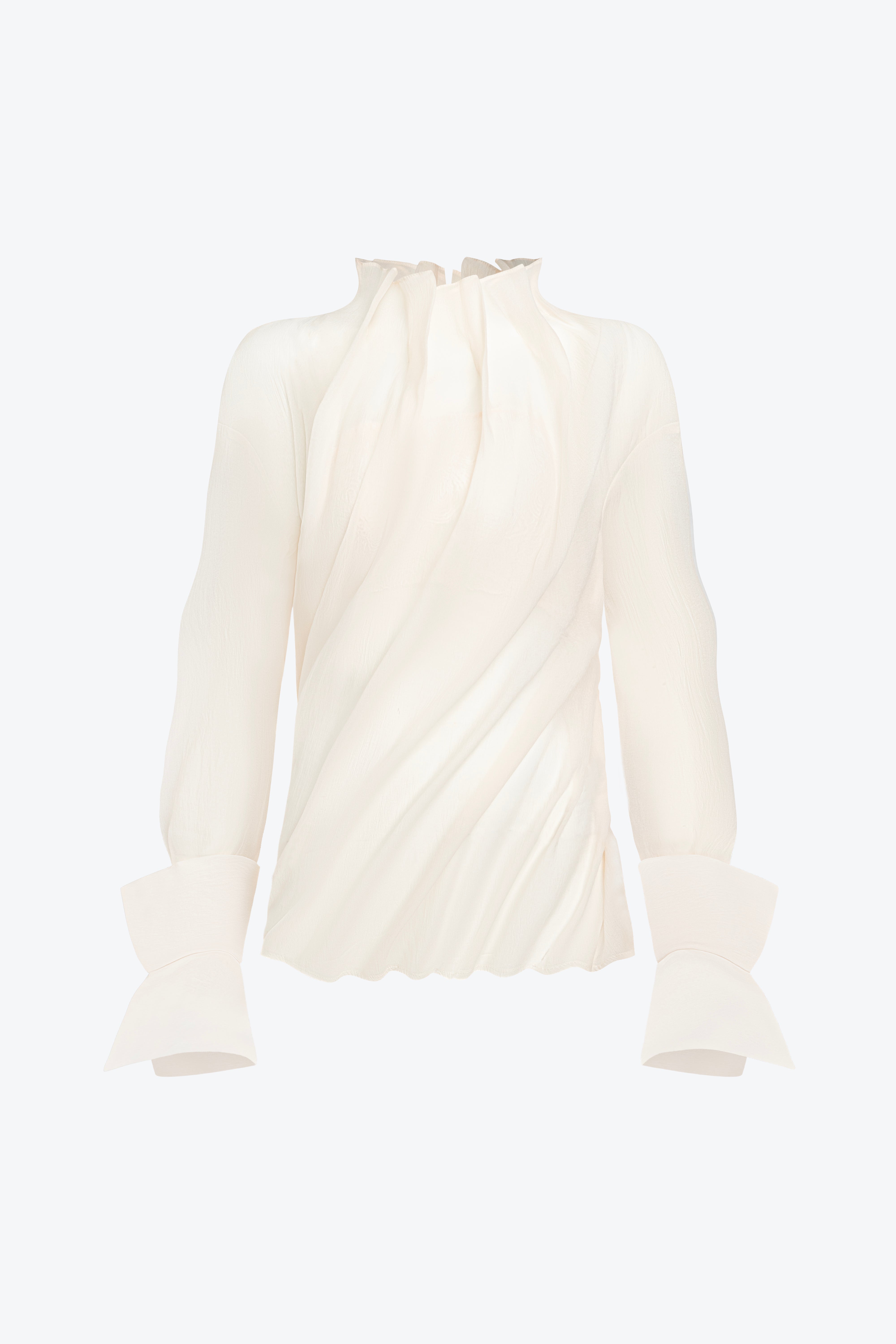 Inanna Blouse With Draped Neckline