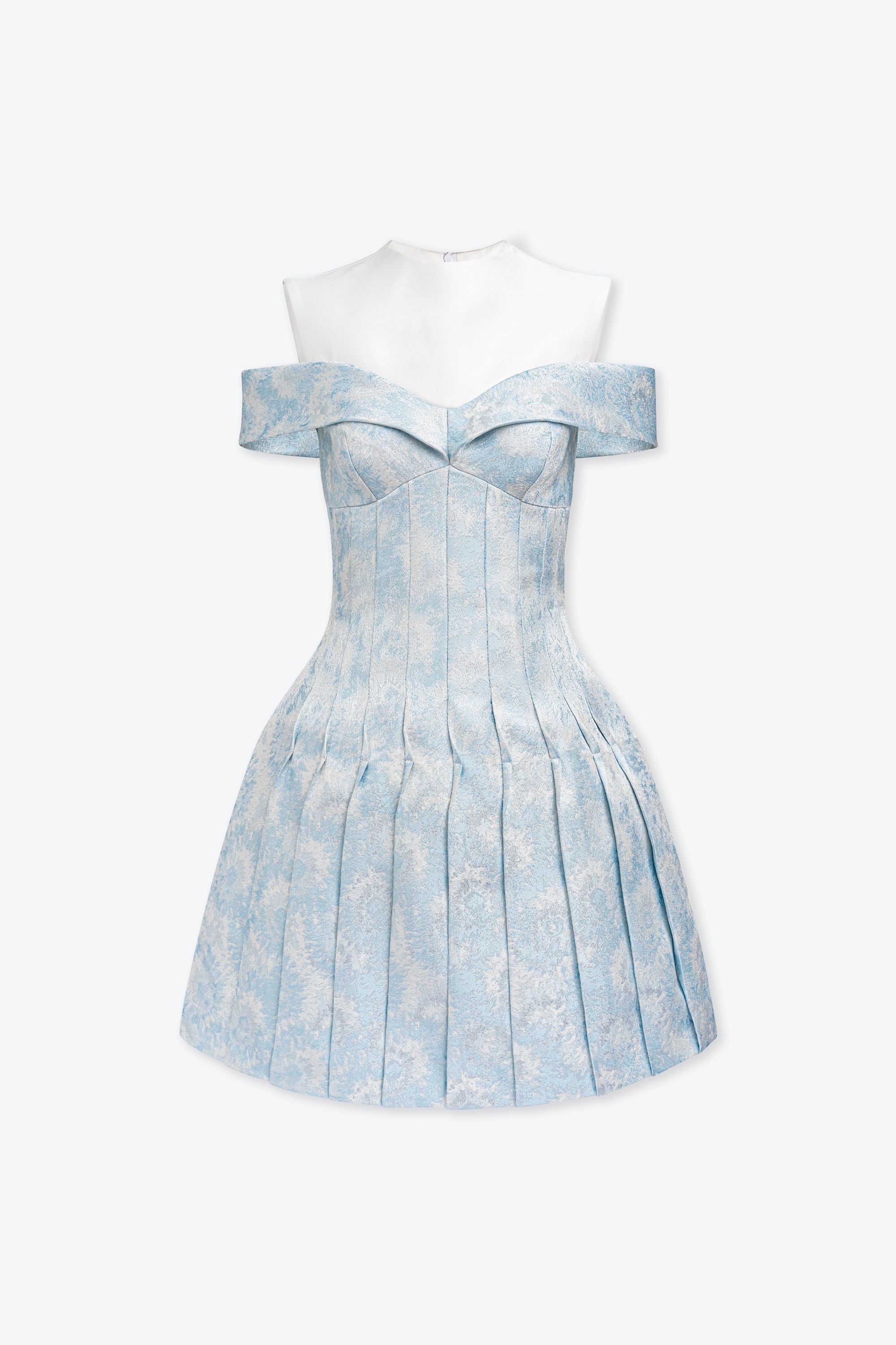 Ellie Jaquard Pleated Dress