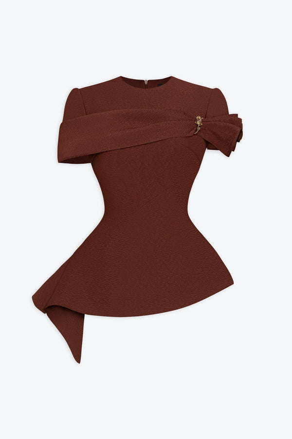Sienna Asymmetrical Draped Top