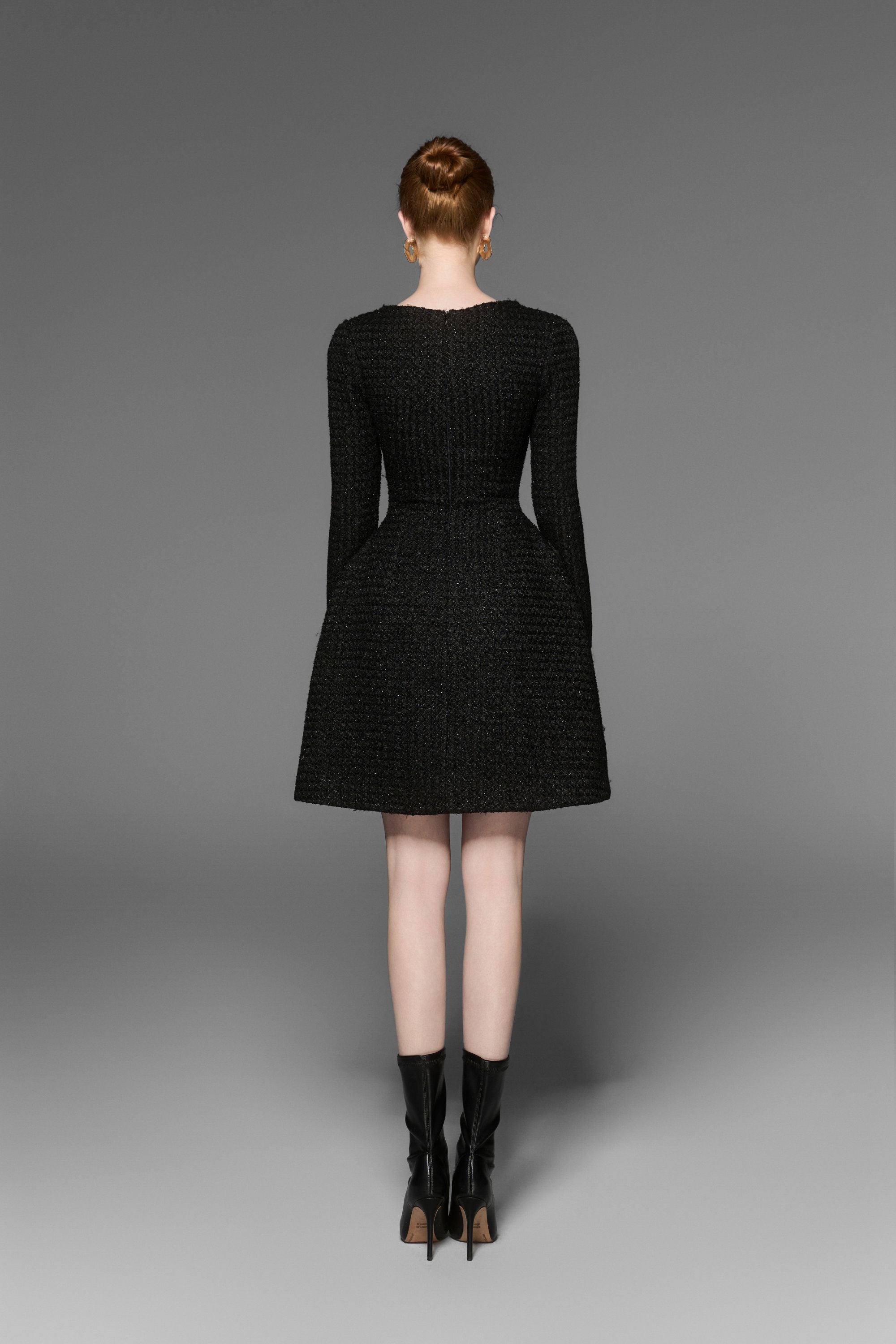 Coco Tweed Dress with Bows